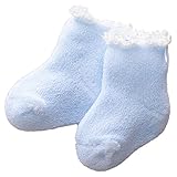 (キャサリンコテージ) Catherine Cottage日本製 ベビーふわもこソックス 靴下 出産祝い ベビーギフト お宮参り 9-10cm ブルー T017