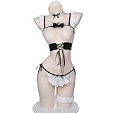 [SENMHS] セクシーコスプレ メイド シースルー ベビードール ランジェリー メイド服 コスプレセクシー過激 可愛い透け 白