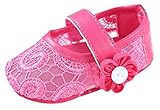 (コ-ランド) Co-land ベビースニーカー 赤ちゃんシューズ ファーストシューズ レース モチーフ 新生児靴 女の子 滑り止め 女児 出産祝い 春秋 ローズ 1