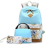 学生バッグ　スリーピーススーツ　レディース、SIMPLE DO　帆布　カバン　ダブルジッパー付き　盗難防止　お祝い　プレゼント　軽量　収納　多色　おすすめ(ライトブルー)