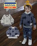 【子供服】 Daddy Oh Daddy (ダディオダディ) 日本製裏毛星柄ジャガードトレーナー 80cm～150cm V54621
