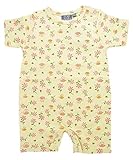 マックザヤック(Mak the yak) 半袖 カバーオール ロンパース (Bee/みつばち/花柄) 12-18M（90cm） 【ラッピング選べます】 出産祝い ベビー服 女の子 新生児 ギフト プレ