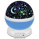 Starry Nightライト、LEDスタープロジェクターランプ360度回転Constellationベッドサイドテーブルランプwith USBケーブルfor Baby Nursery、ベビー子供のベ