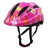 BeBeFun Pink Girl Toddler and Kids Multi-Sport Bike super lightweight Helmet (Bloomy) [並行輸入品]