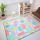 カーペット プレイマット ルームマット ラグマット 遊びマット 子供部屋用カーペット 入園入学お祝い 厚い