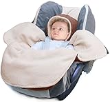 Wallaboo Coco Nore, Luxurious Suede and Soft Faux Shearling Baby Blanket, Brown, 0-10 Months by Wall