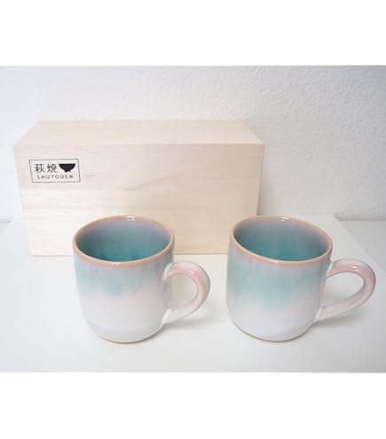Amazon | 萩焼 萩の雫珈琲ペア(化粧箱) | 萩焼 | カップ＆ソーサー