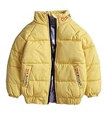 [もうほうきょう] 男の子 コート 子供服 児童綿入れ男児 新型ダウン棉服 赤ちゃん 冬季 厚い綿入れの上着 (120, イエロー)