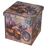 ボックススツール 折りたためる 収納ボックス スツール No.52 合成皮革