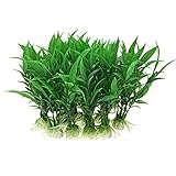 水族館植物　人工水草 プラスチックプラント セラミックベース 吸引カップ　装飾品 装飾 (セラミックベース)