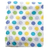 Luvable Friends Dot Print Coral Fleece Blanket, Blue by BabyVision [並行輸入品]