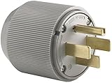 Eaton 5745N 50 Amp 125/250V 14-50 Industrial Power Plug, Gray [並行輸入品]