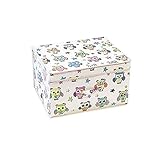 Mucky Fingers Childrens Girls Magic Box Owl Design Foldable Storage Chest (One Size) (Multicolored) 