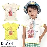 (ディラッシュ)DILASH 初夏'15 パインプリント半袖Tシャツ 80 生成