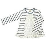 2017年 春物 UZULAND ウズランド ボーダーカーデ重ね着風 長袖Ｔシャツ グレー◇95cm