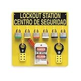 Brady LC430E Lockout Station, Filled, 6 Locks [並行輸入品]