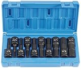 Grey Pneumatic (1398H) 1/2" Drive 10-Piece Hex Driver Socket Set [並行輸入品]