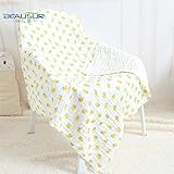 Benchmart　ベビーバスタオル　ベビー タオル ガーゼ タオル ベビーケット　6層ガーゼ 肌触り良い おくるみ　通気性 速乾性 吸水性　105 x 105cm 可愛い おしゃれ (マンゴー)