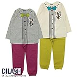 (ディラッシュ) DILASH 長袖パジャマ（ネクタイメガネ） 80 パープル