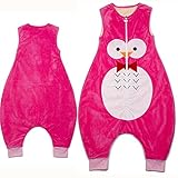 1～3歳対応 赤ちゃん寝袋 ベビー布団 秋冬用 寝冷え防止 寒さ対策 長袖 通気 子供 軽くて暖か 出産祝い 二重 レッド