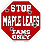 スマートブロンドMaple LeafsファンのみメタルノベルティOctagon Stop Sign bs-285