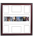 Personalized子& # xFFFD ; Sギフト – Name Sign for女の子または男の子8 by 20インチフレーム入り名前で作成されたビーチ、Nautical関連アルファベット写