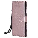 NEXCURIO Huawei P8 Lite ケース 手帳型 PU レザーケース 耐衝撃 カード収納 スタンド機能 マグネット式 ファーウェイP8Lite ケース 携帯カバー おしゃれ - NEKT