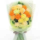 BIOフレグランスソープフラワー　ラブリーローズブーケ　特製ケース付　お祝い　記念日　お見舞い　バレンタインデー　ホワイトデー　母の日　　 (ミックス)