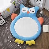 Li Naホーム赤ちゃんGyms Playmats赤ちゃん子供遊びマット円形赤ちゃんクロールマット厚子供の折りたたみフロアマット洗濯機で洗濯可クリエイティブ子供のラグ 150cm(59 inches)