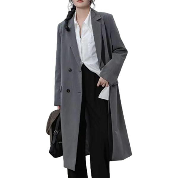 冬服 ダブルボタン 超 ロング コート ウール スウィングル SWINGLE