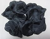 JUYO VONSAN 1000pcシルクローズ花びらウェディング花Favors for you特別な結婚(ブラック)