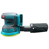 マキタ 互換 MAKITA 対応 充電式 サンダー 研磨機 ランダム オービタル サンダ 小型 コードレス 電動工具 互換 製品 18V 対応 バッテリー 初心者 本体のみ (ROS01) (本体単品（ブルー）)