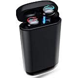 Bluetooth ヘッドセット V5.0 6000mAhモバイルバッテリー 2IN1 ワイヤレスイヤホン 両耳 iOS/Android対応（ブラック）