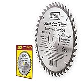 IVY Classic 36106 Swift Cut Plus 7-1/4-Inch 40 Tooth Carbide Circular Saw Blade with 5/8-Inch Diamon