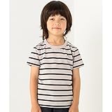 エニィファム キッズ（any FAM KIDS） 【KIDS男児】26／ー天竺先染めボーダー カットソー【ベージュ系1/100】