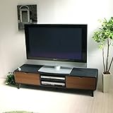 【限定】ル テレビ台 ローボード 150ｃｍ幅 完成品 ＴＶボード 北欧 ブラック＆ブラウン HMA005BK/BR