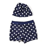 monoii ベビー 水着 男の子 80 90 100 可愛い 赤ちゃん 水着 0歳 パンツ 水着 子供 水遊び 帽子 セット 星 c361