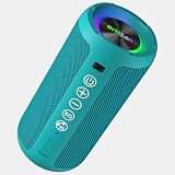 Ortizan ポータブル Bluetooth スピーカー IPX7防水 重低音 ワイヤレス ぶるーとゅーす スピーカー 30時間連続再生 TWSペアリング 24W高出力 軽量 コンパクト アウトドア キャンプ ブルートゥース ポータブル スピーカー 車内 お風呂 スマホ PC対応 誕生日プレゼント バレンタインギフト メンズ 女性 ギフト(ブラック)