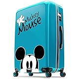Amazon Disney Mickey スーツケース ジッパータイプ Mサイズ 青 ディズニー ミッキー 長期旅行 国内 キャリーケース キャリーバッグ キャラクター 可愛い おしゃれ ブルー Deseno スーツケース