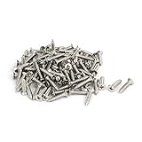 uxcell フィリップスのセルフタッピングネジ M4 x 20mm ステンレス鋼 100枚入り