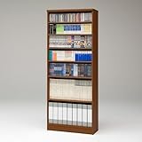 【国産】本格書棚 本棚(幅90 高さ178) エースラック ART1890P1.5HC BR ブラウン