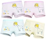 Bevalsaベビー キッズ 子供 ガールズ ボクサーパンツ インナー パンツ ショーツ 肌着 下着 日変わり 4枚セット 女の子