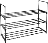 Home-Like シューズラック 3段シューズラック メタルシューズタワー シューズ ストレージ シェルフ 玄関の下駄箱 収納 靴箱 多機