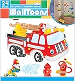 Edge Home Products Boys Walltoons Wall Sticker, Fire/Police/Construction [並行輸入品]