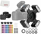 【GODOX正规代理店】GODOX MF12-K4 12W マクロフラッシュ MF12,2.4G 無線制御、TTL/Mモード、内蔵3.7V/6.29W リチウム電池は外付け TTLフラッシュとして、ニコン、ソニー、キヤノン、富士、オリンパス、パナソニック