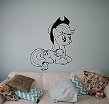 Applejack壁デカールMy Little Ponyビニールステッカー壁アート装飾子供の子供部屋アイデア女の子ルームインテリア寝室リムーバブルデザイン10 ( MLP )