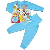 【本体綿100％】2017年 秋冬 アンパンマン ニットキルト お着替え練習 腹巻付き 長袖パジャマ Anpanman サックス◇90cm