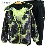 PUMA プーマ ベビー服 ベビーセット フリースジャケット 半袖カットソー フリースパンツ - デザインA/18M＝80～85cm