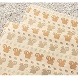 綿１００％ ２重ガーゼ 布団カバー りす サイズ：２点セット