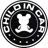 CHILD IN CARマグネット（ホワイト）
